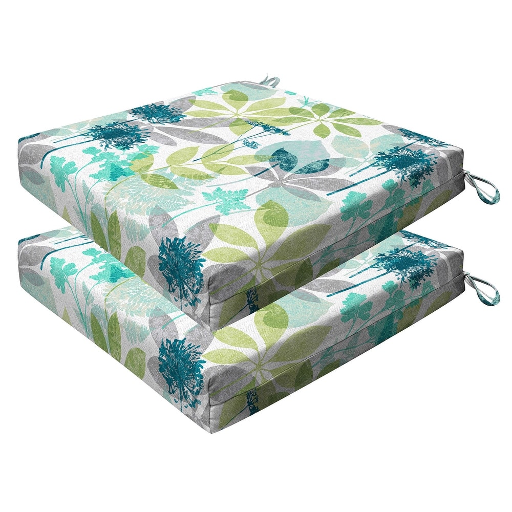 Outdoor Premium Dining Seat Cushion (2-Pack) - 20" wide x 20" deep x 4" thick