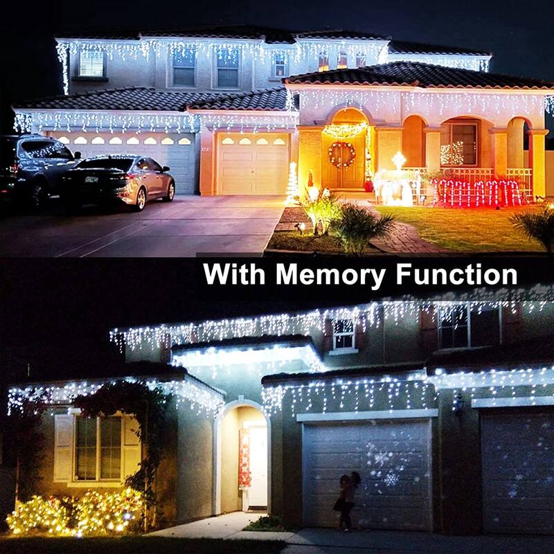 Curtain Icicle Lights Wedding Party LED Fairy Christmas Light