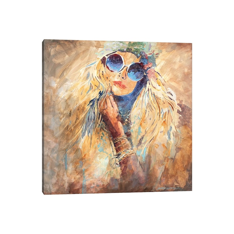 iCanvas "Hippie Girl" by Bill Drysdale Canvas Print