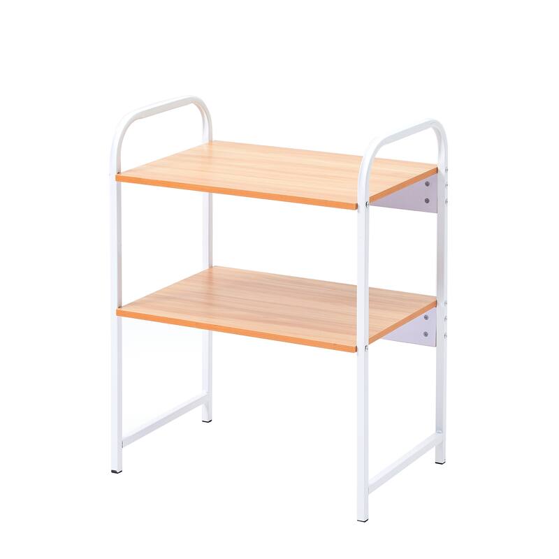 Porthos Home Alina Corner Shelf For Kitchen And Bathroom, Wood, Iron