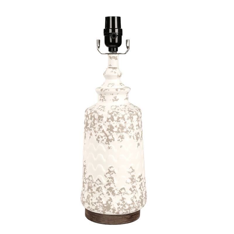 22.4-inch Poly Table Lamp with Linen Shade (Set of 2)