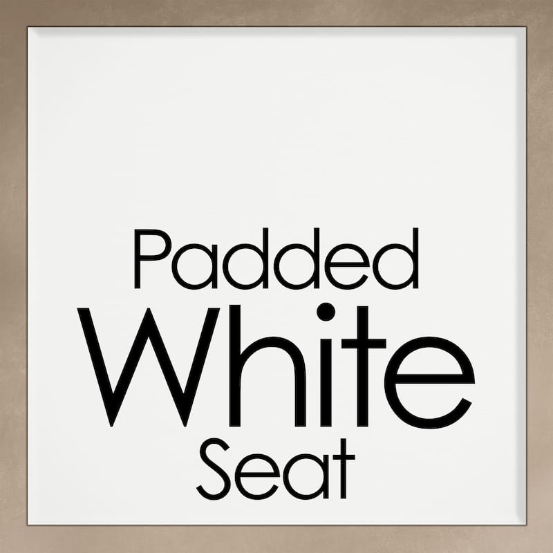 Lavish Home 18-Inch Folding Stool, White