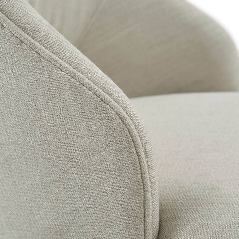 Roomfitters 26-Inch Swivel Counter Stool, Open-Back Design with Silver Kickplate and Ink & Ivy Morocco Finish, Cream