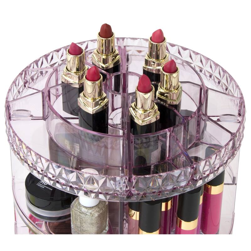 Makeup Organizer 360-Degree Rotating Cosmetic Storage Box