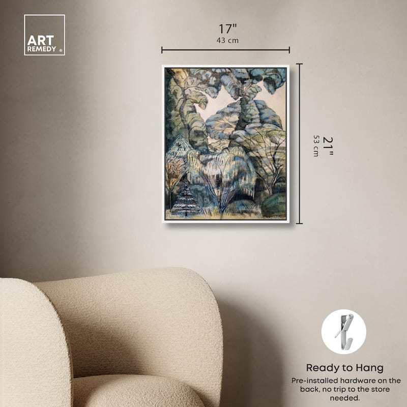 Trees in Bird Garden 1913 Canvas by Art Remedy