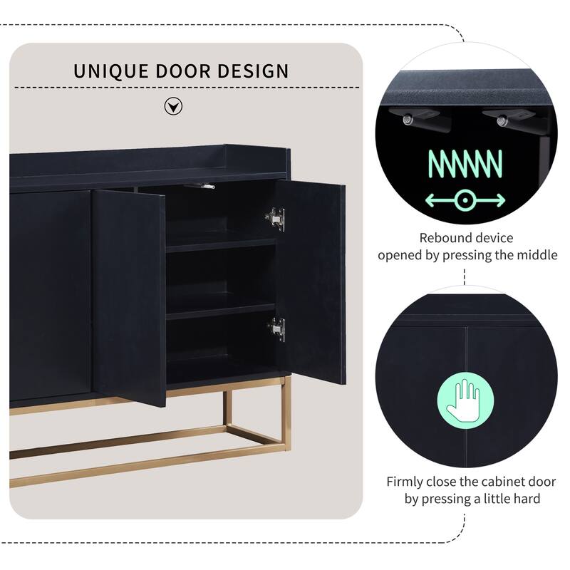 Kitchen Buffet Sideboard Coffee Bar Cabinet Accent Storage Cabinet Server Table