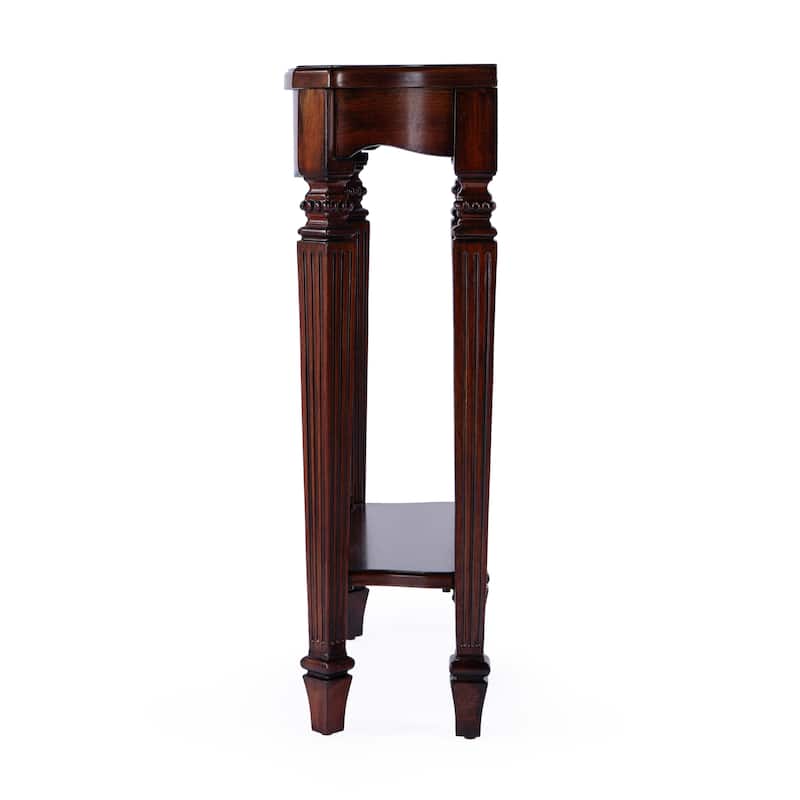 Cheshire 22 in. W Rectangular Wood Ballerina Console Table with Open Shelf