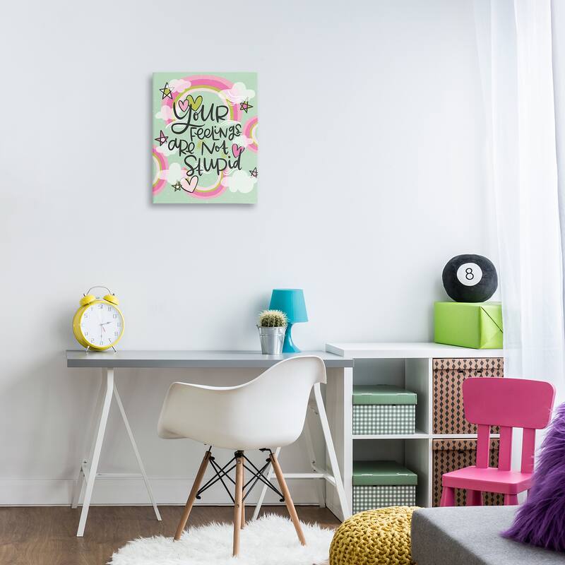 Stupell Your Feelings Are Not Stupid Canvas Wall Art Design By Mandy Ford Art + Illustration