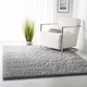 preview thumbnail 8 of 83, SAFAVIEH Fontana Shag Kimberlie Solid 2-inch Thick Rug 2'3" x 4' - Grey - Rectangle
