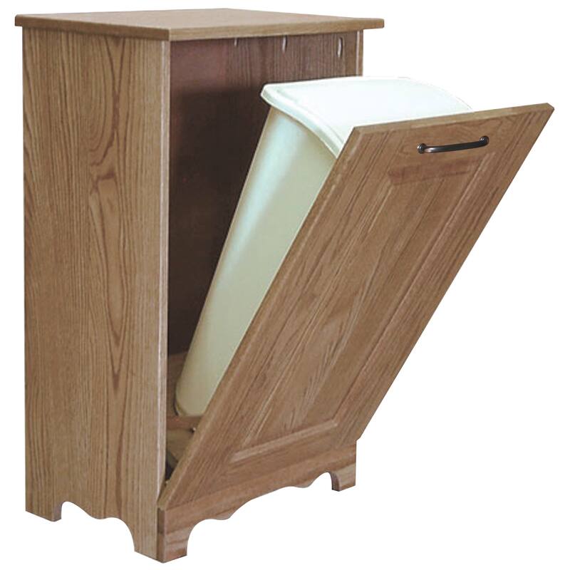 Oak Tilt-Out Trash Bin