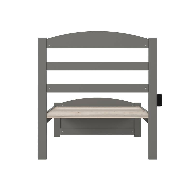 Warren Solid Wood Platform Bed with Footboard