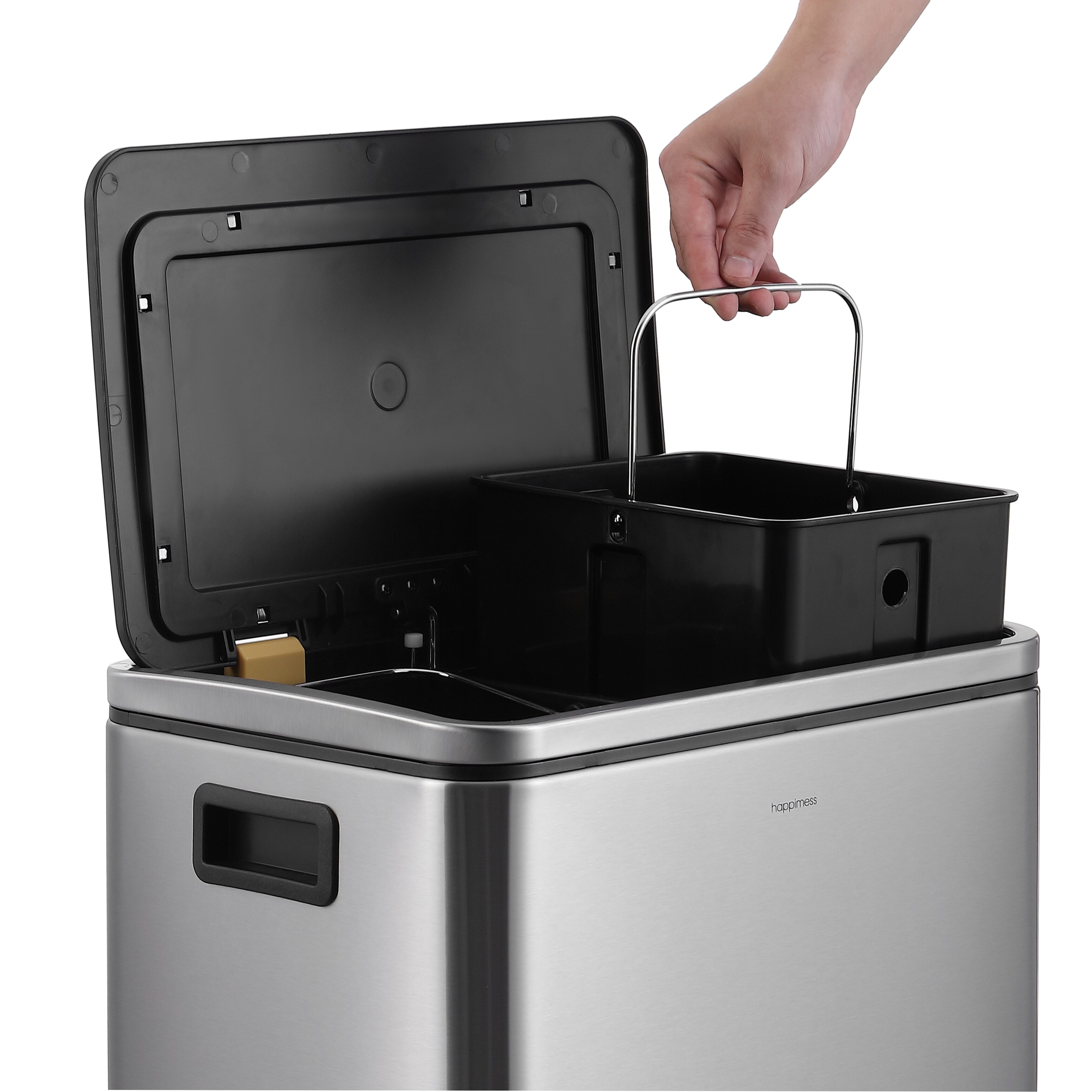 happimess Elmo Rectangular 8-Gallon Double Bucket Trash Can with