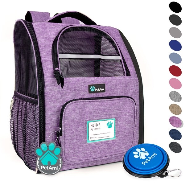 purple dog backpack