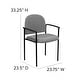 preview thumbnail 37 of 43, Comfort Stackable Steel Side Reception Chair with Arms