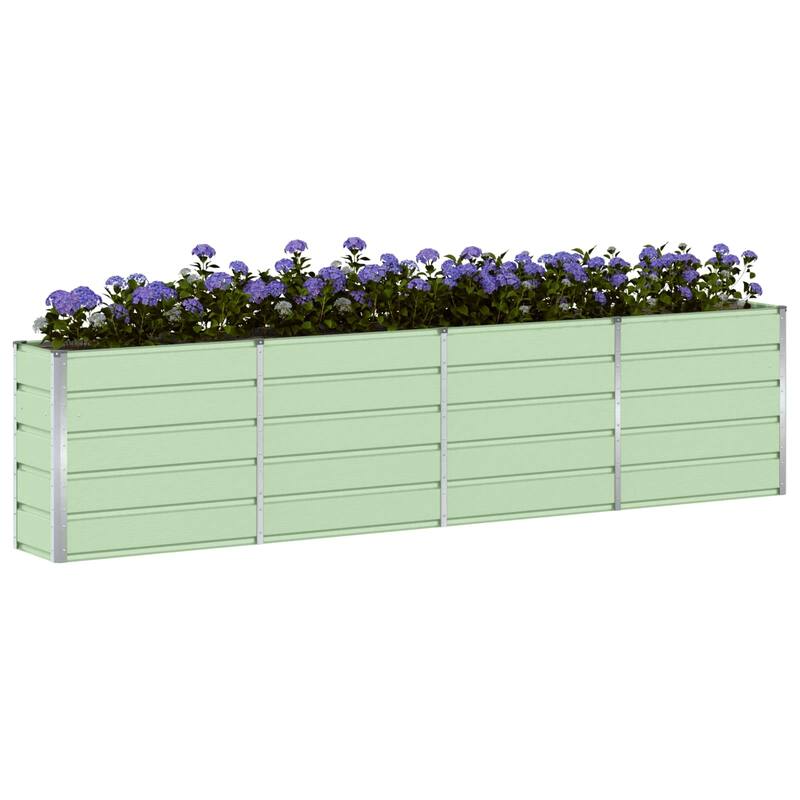 vidaXL Planter in Steel - 39.37 x 15.75 x 17.72"