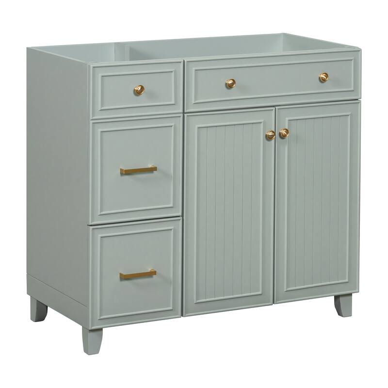 36-inch Bathroom Vanity Single Bathroom Cabinet with 2 Drawers