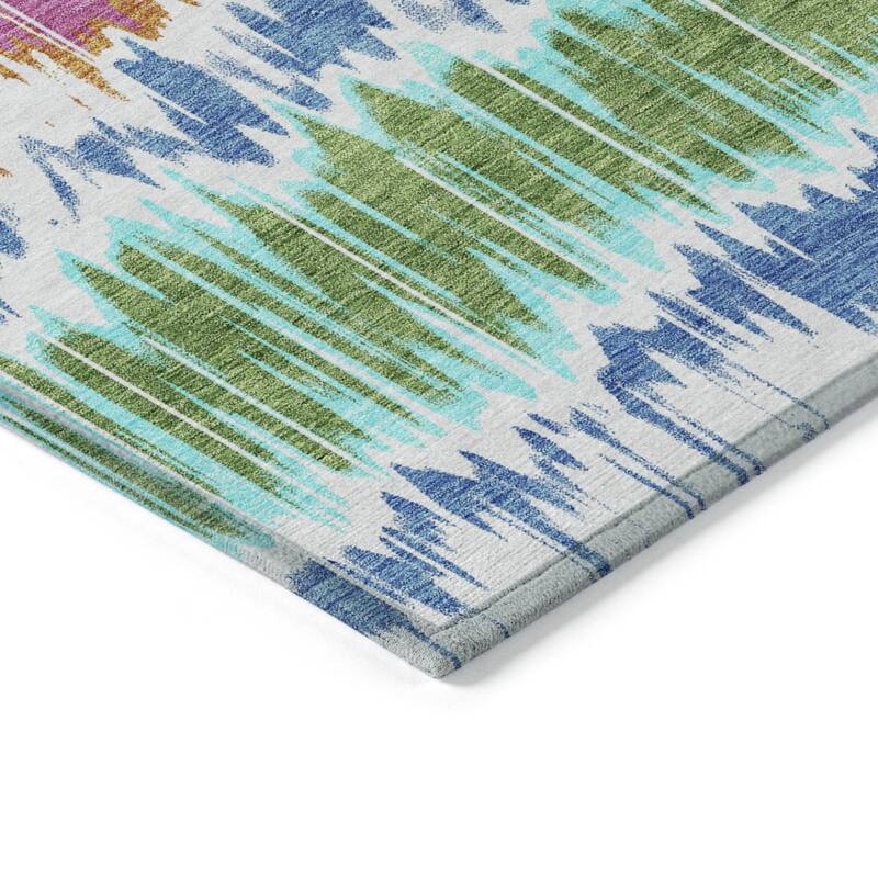 HomeRoots Striped Transitional Rectangle Outdoor Rug