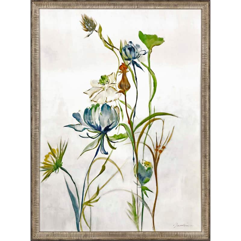 Late Summer Wildflower II Framed Art Giclee Under Glass - Multi-Color - 43 X 33 X 1