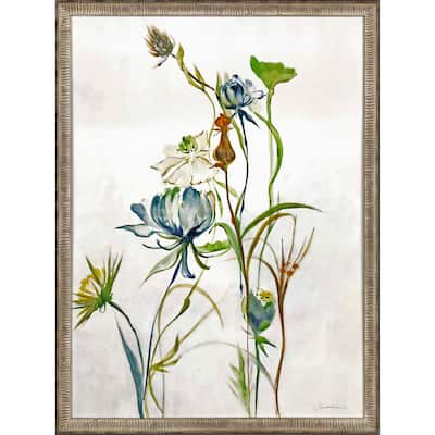 Late Summer Wildflower II Framed Art Giclee Under Glass - Multi-Color