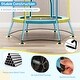 preview thumbnail 22 of 25, Mini Trampoline for Kids with Safety Enclosure Net and Foam Handles
