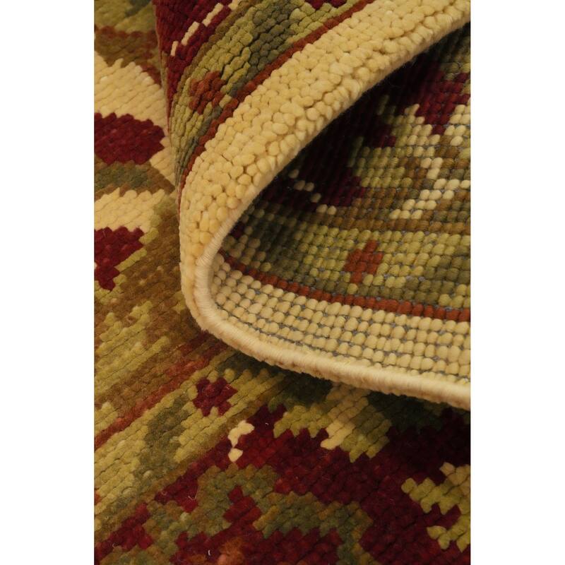 Handmade Wool Floral Indian Area Rug 6x8 - 8' 1'' X 5' 8''