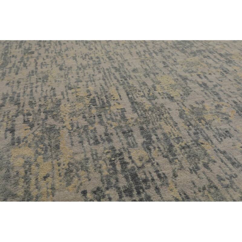 Hand Knotted Sherpa Gray Wool Modern & Contemporary Oriental Area Rug - 9' x 12'