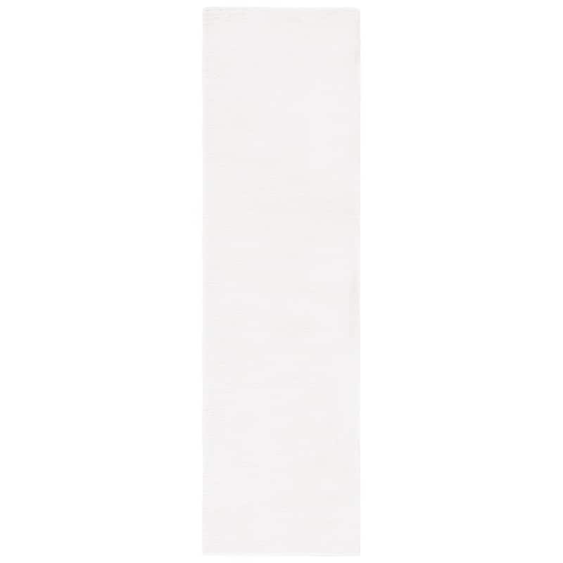 SAFAVIEH Faux Rabbit Fur Catja Machine Washable Slip Resistant - 2' 3" x 8' - Off White - Runner