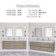 preview thumbnail 91 of 191, Wood Wall-Mounted Bathroom Vanity with Sink and Soft Close Drawers