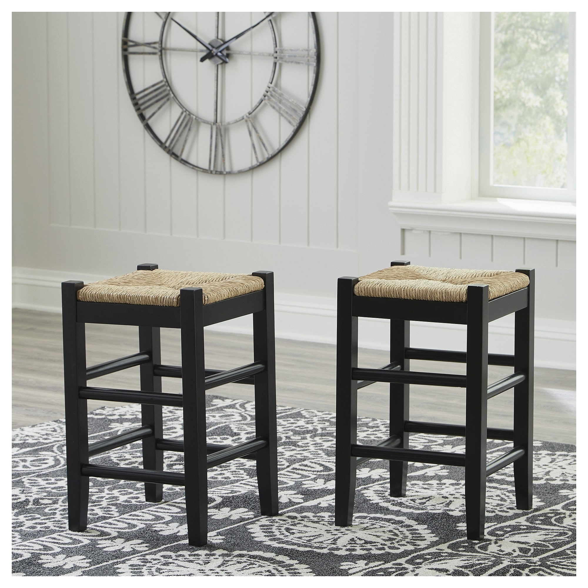 Signature Design by Ashley Mirimyn Light Green Stool (Set of 2)