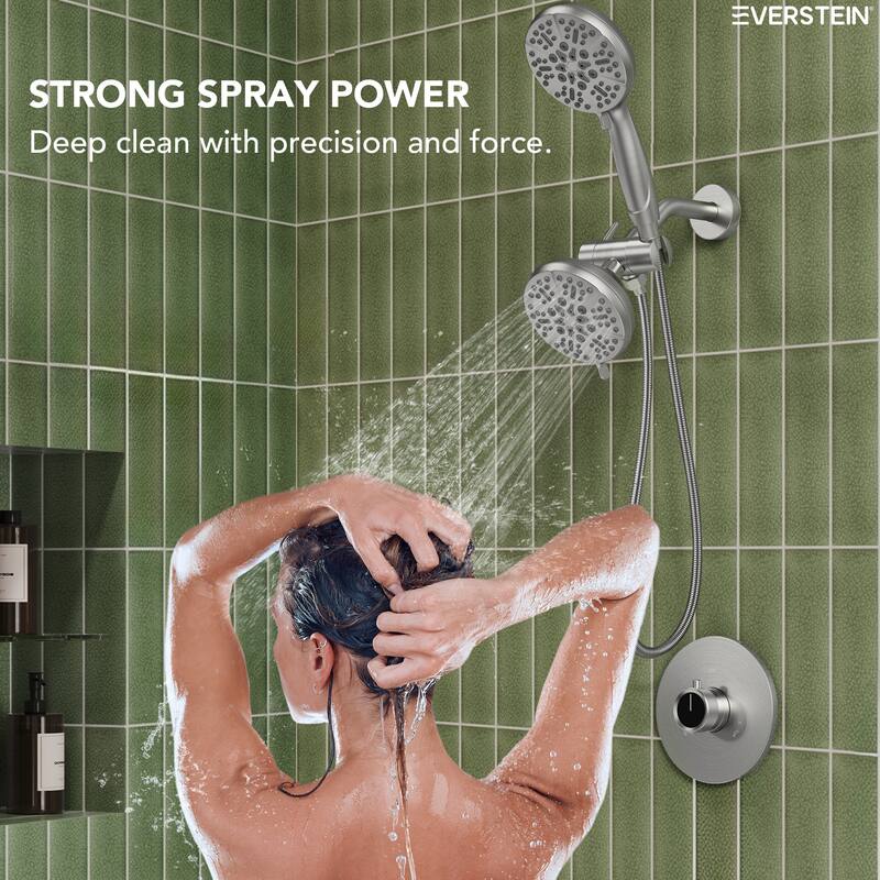3-Function Thermostatic Shower Faucet With Pressure Balance