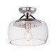 preview thumbnail 1 of 3, Goblet 1-Light Semi Flush Mount