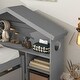 preview thumbnail 4 of 16, Twin Bed with Roofed Bookcase Headboard and Pull-Out Trundle
