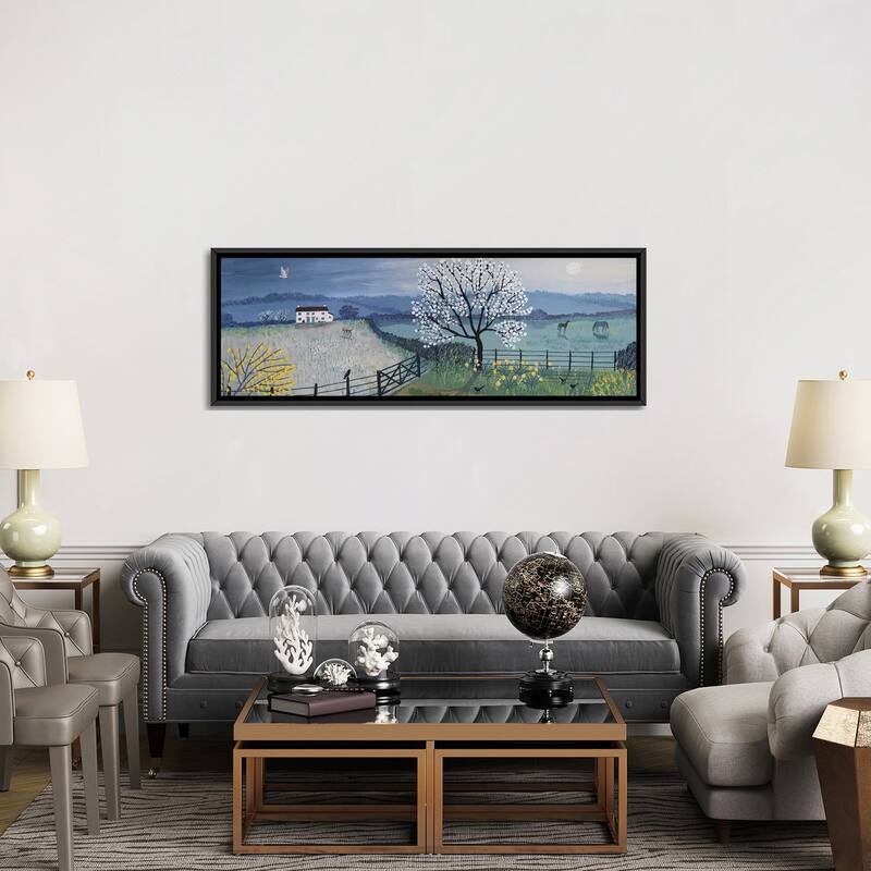 iCanvas "Spring Moon" by Jo Grundy Framed Canvas Print