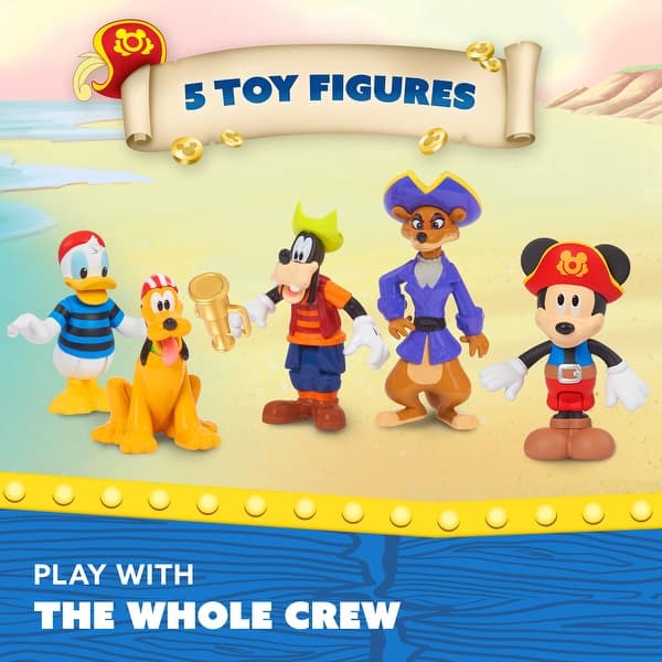 Jouet Mickey Donald En Bateau (Tricky Ride) - Figurine Plastique Disney