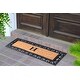 preview thumbnail 4 of 187, Non Slip Coir Low Profile Myla Monogrammed Entry Doormat, 17.7"x47.25"