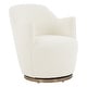 preview thumbnail 10 of 8, SAFAVIEH Couture Christian Swivel Accent Chair. - 26" W x 32" D x 31" H