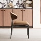 preview thumbnail 13 of 17, Modern Dining Chair 2 Piece Set Ergonomic Foam-Padded Chairs with Curved Backrest - 18.5"Wx18.5"Dx29.13"H