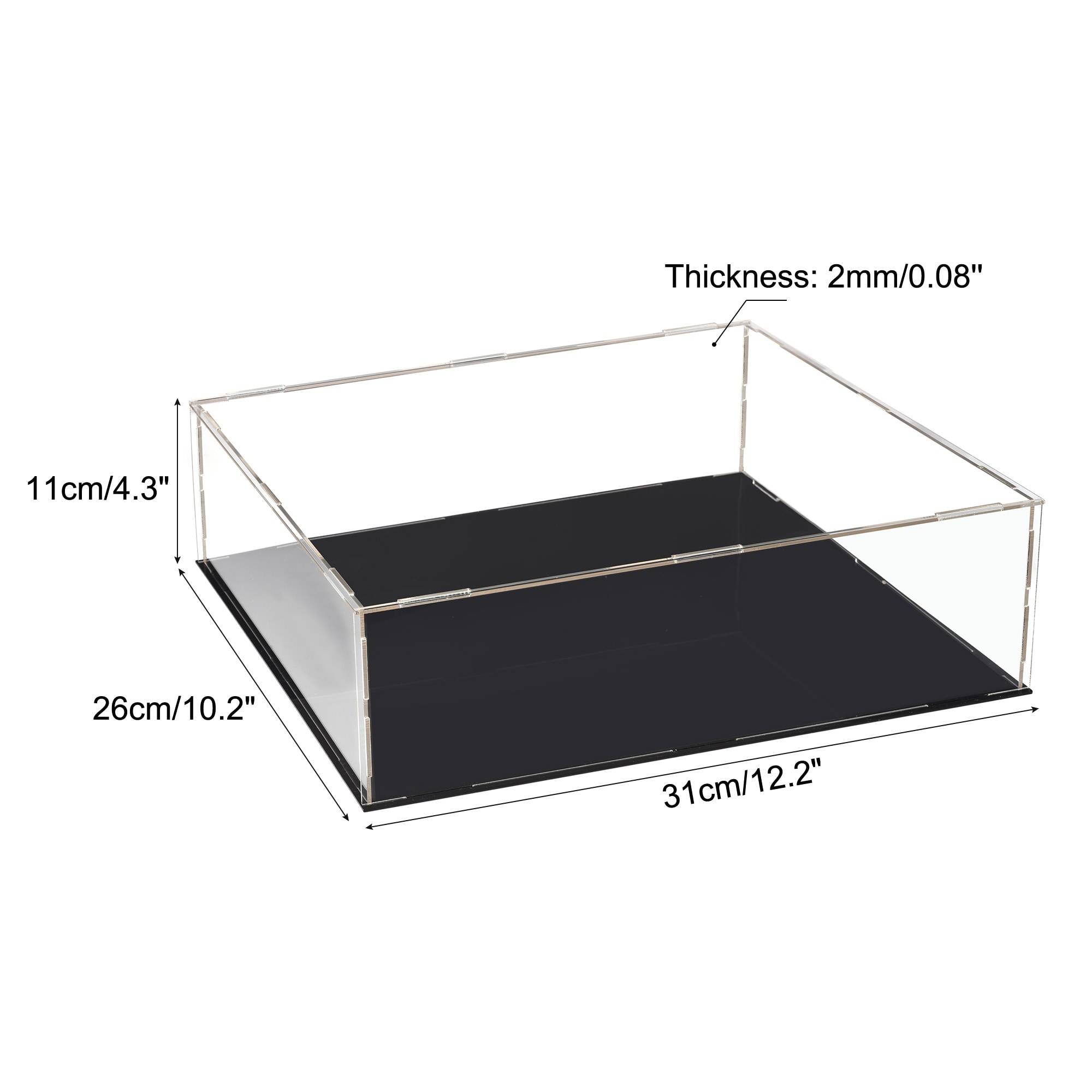 Acrylic Display Case Dustproof Showcase Cube Collectibles Show Box