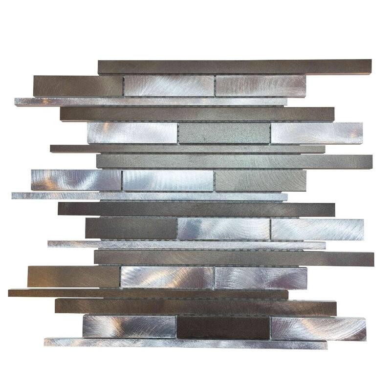 Mason 1x3 Verde Metal Metal Mosaic Tile - Wall & Backsplash