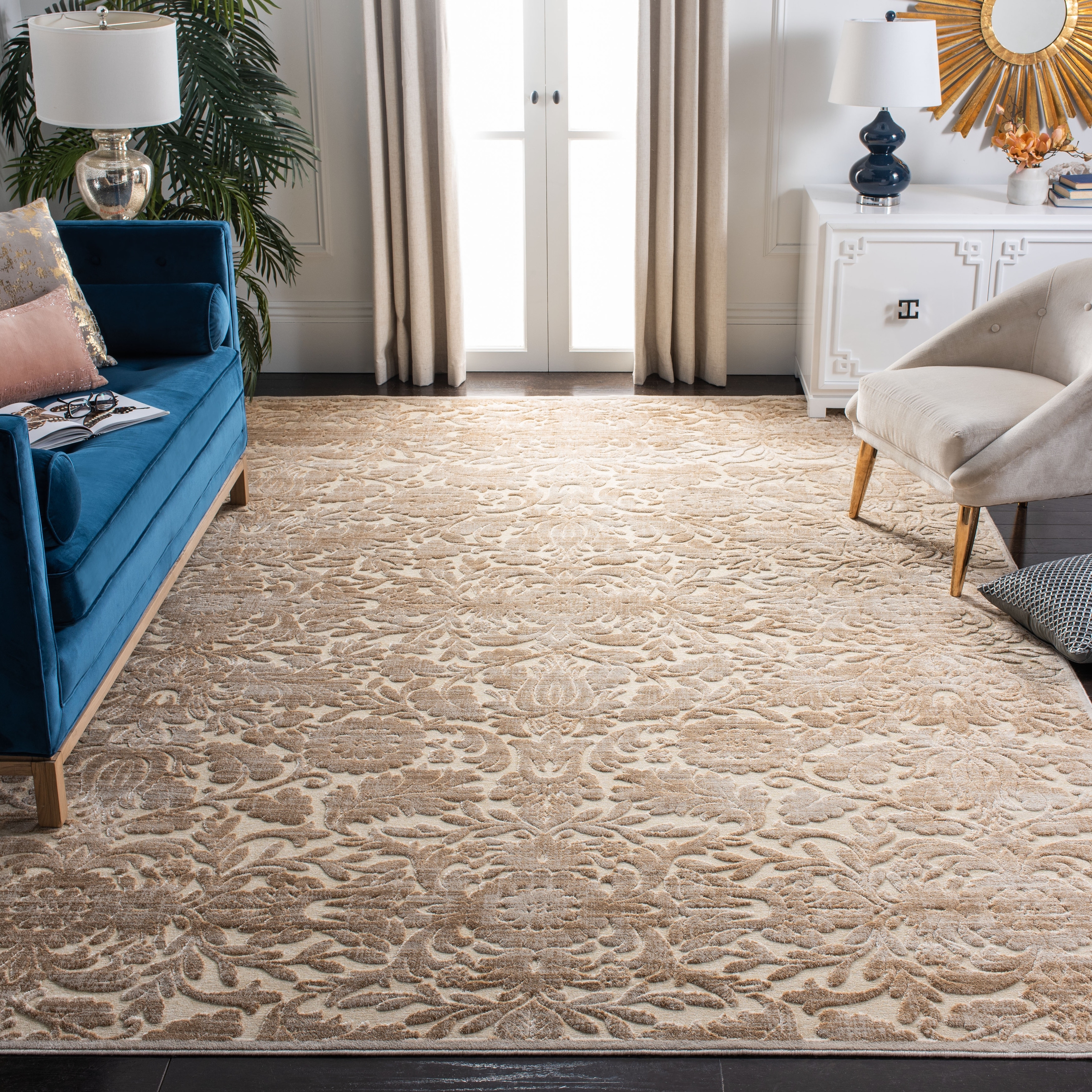 Martha Stewart by SAFAVIEH Heritage Bloom Viscose/ Chenille Rug