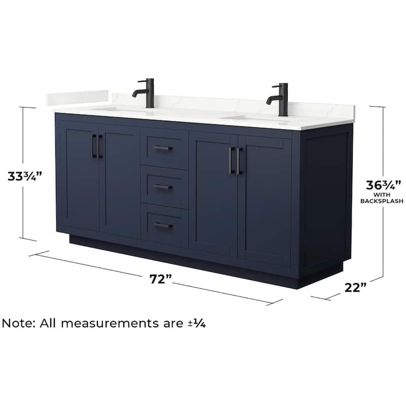 Wyndham Collection WCF292972D-QTZ-UNSMXX Miranda 72" Free Standing