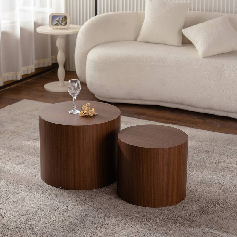Simple Modern 2 Piece Coffee Table Set