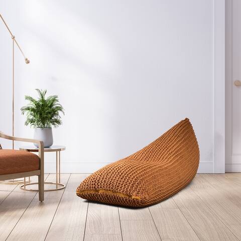 Standard Knitted 100 Percent Cotton Bean Bag Chair 50x30x33