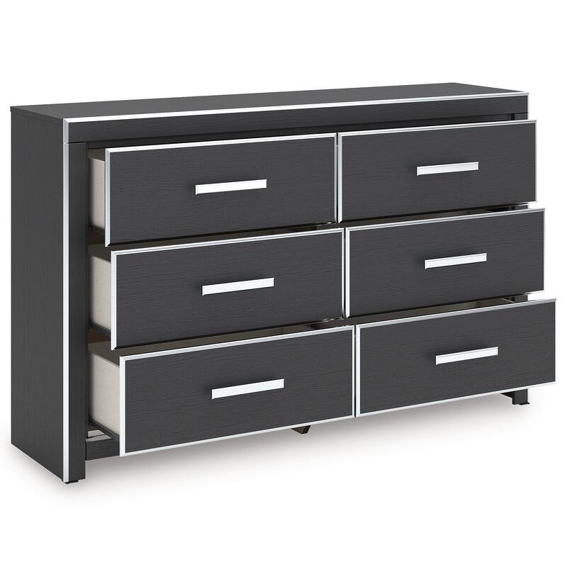 Signature Design by Ashley Ravalori Black Dresser
