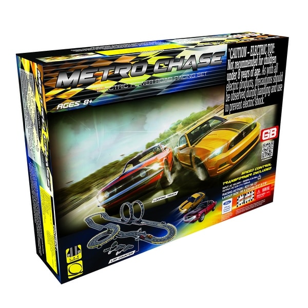 Metro Chase Road Racing Slot Car Set - Electric Powered. Opens flyout.