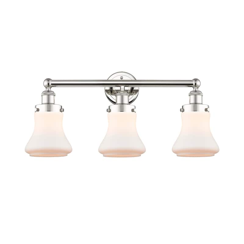 Innovations Lighting 616-3W-10-25 Bellmont Vanity Bellmont 3 Light 25" - Polished Nickel / Matte White