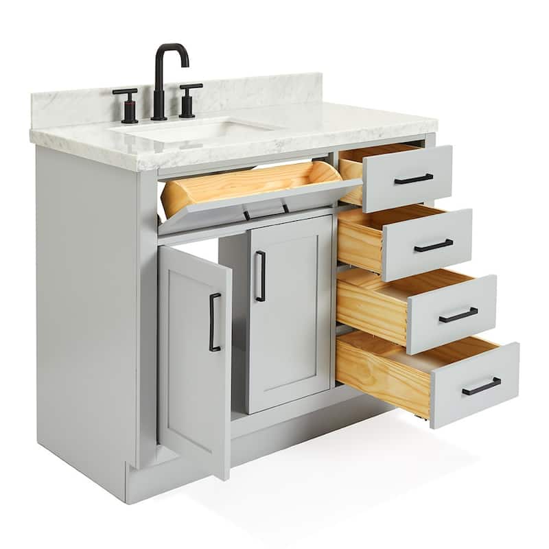 Ariel T043SLCWRVO Hepburn 43" Free Standing Single Basin Vanity Set