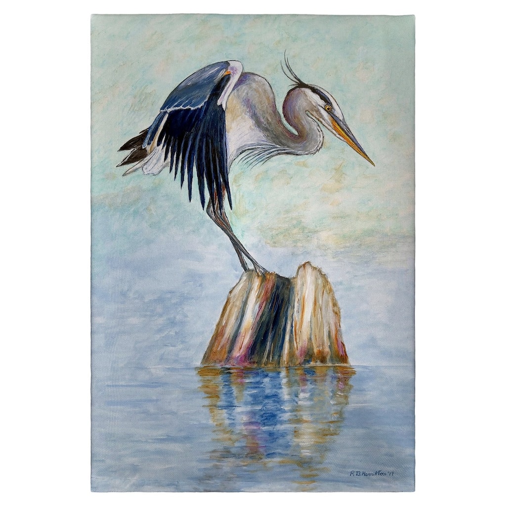 Balancing Heron Guest Towel - 20x20