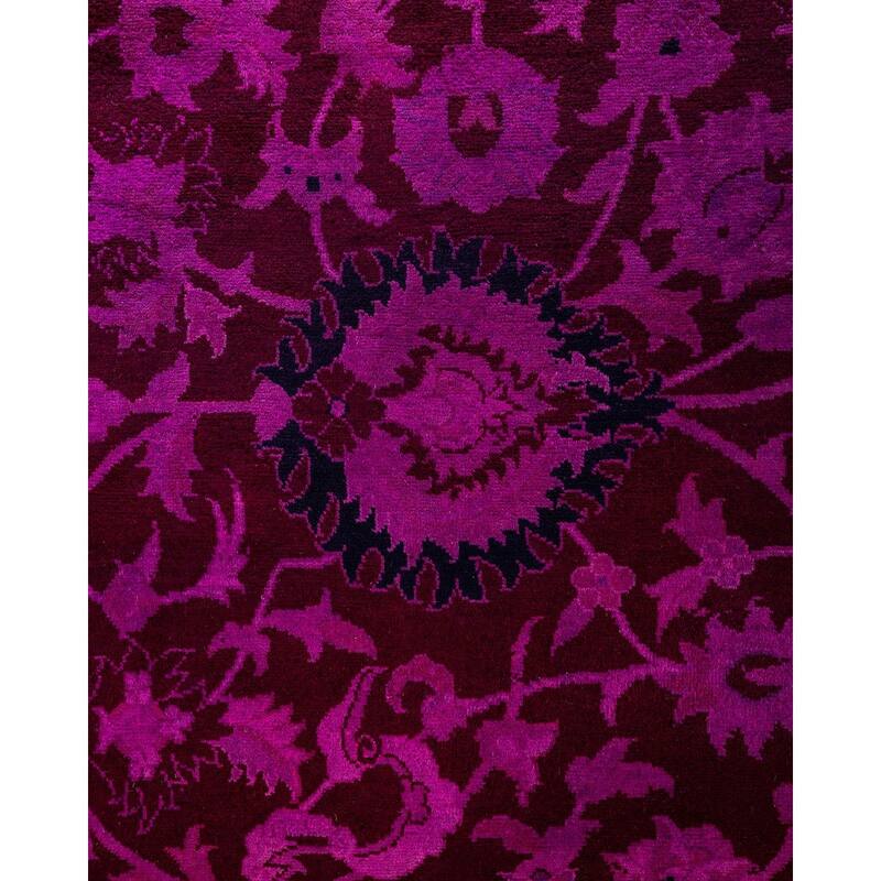 Fine Vibrance One-of-a-Kind Hand-Knotted Area Rug - Pink, 8' 0" x 10' 4" - 8' 0" x 10' 4"