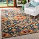SAFAVIEH Heritage Oriental Hand-tufted Wool Area Rug - 8' x 10' - Camel/Blue